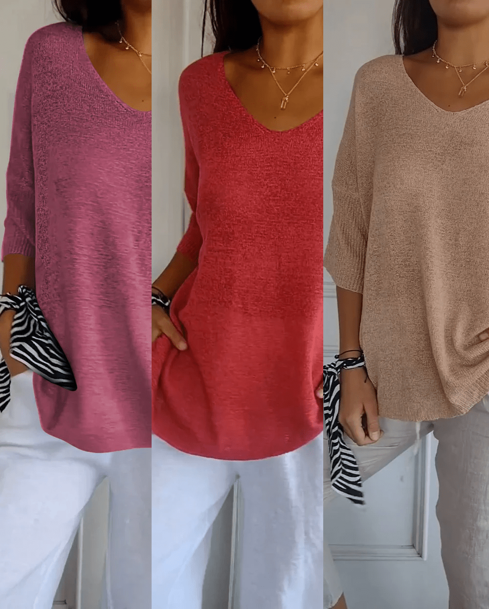 Kit 3 Blusas Luna® em Malha Leve